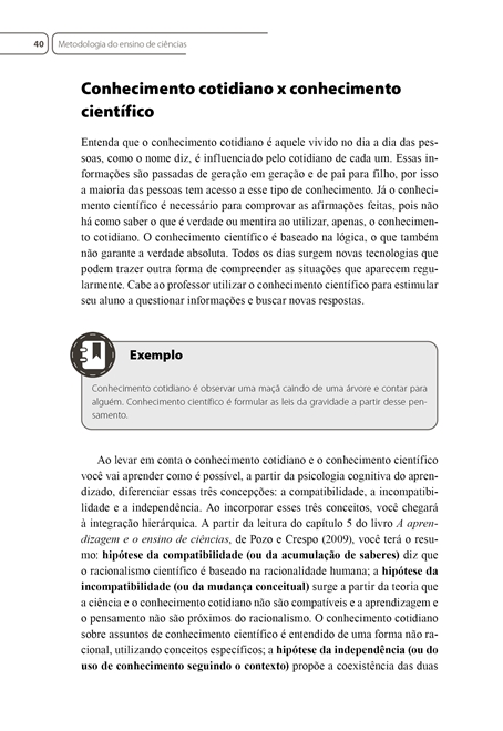 Ciências Naturais na Escola – Metodologia para a Sala de Aula