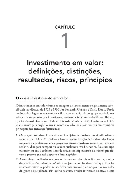 Investimento em valor
