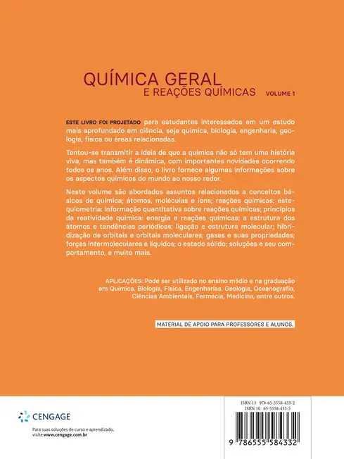 Química Geral e Reações Químicas Volume 1