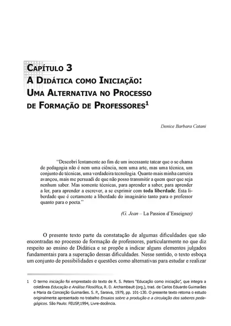 Ensinar a ensinar