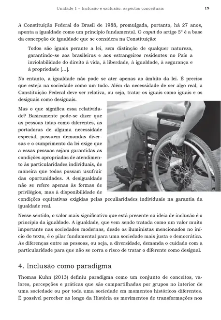 A Inclusao Social na Área Educacional