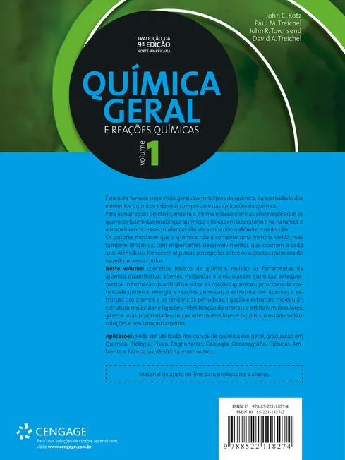 Química geral e reações químicas - vol. I