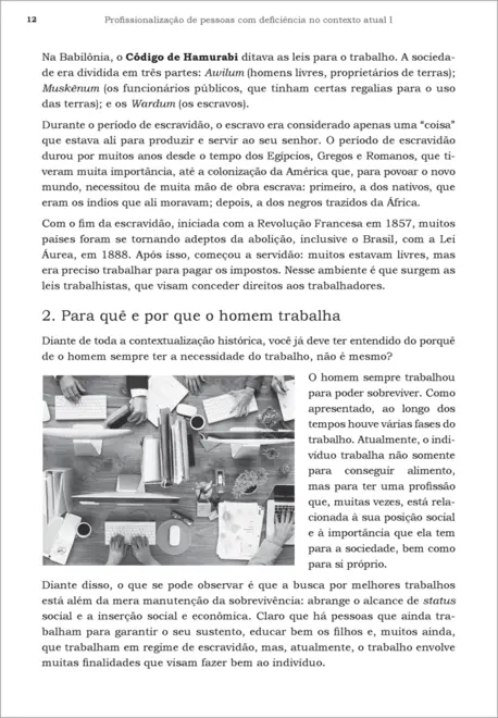 Profissionalização de Pessoas Com deficiência no Contexto Atual I