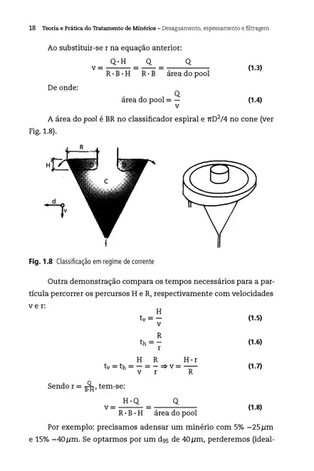 Desaguamento, espessamento e filtragem