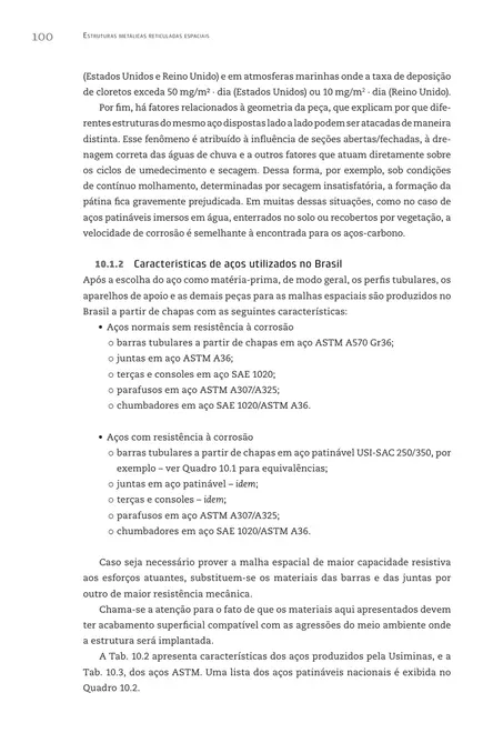 Estruturas metálicas reticuladas espaciais