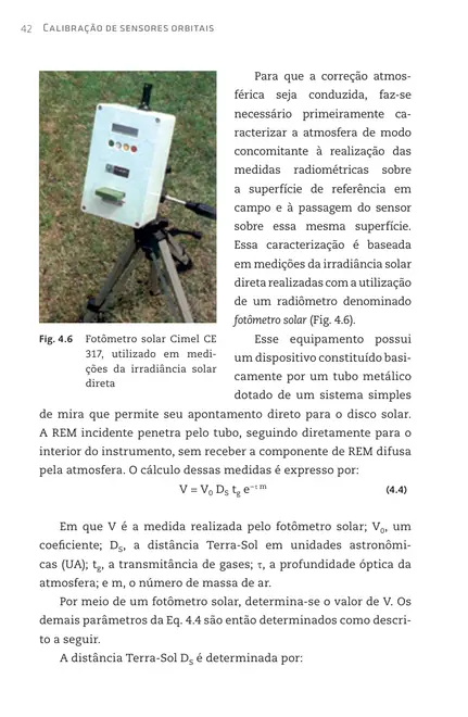 Calibração de sensores orbitais