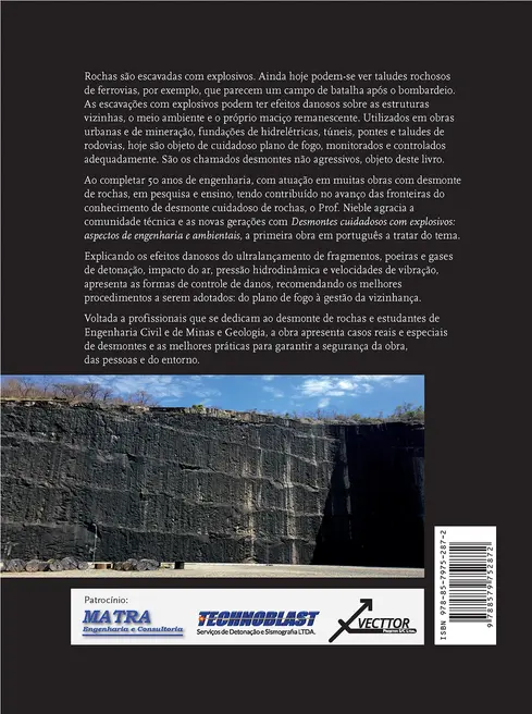 Desmontes cuidadosos com explosivos