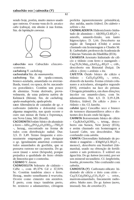 Dicionário de mineralogia e gemologia
