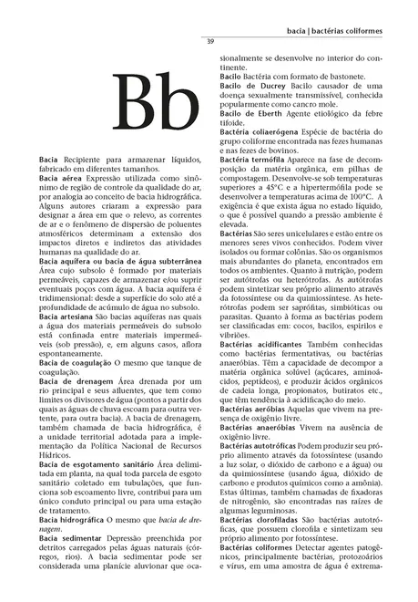 Dicionário de saneamento ambiental