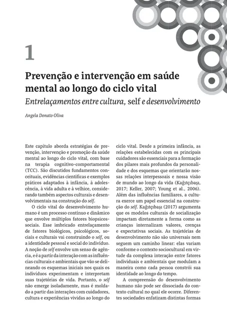 Prevenção e Intervenção no Ciclo Vital