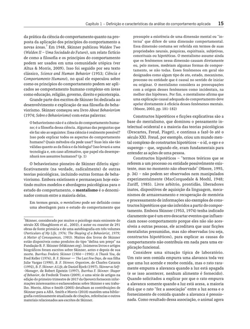Análise do Comportamento Aplicada 3ed.
