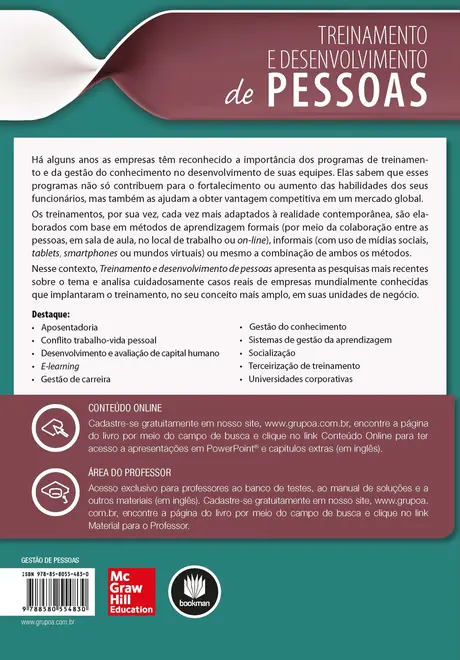 Treinamento e Desenvolvimento de Pessoas