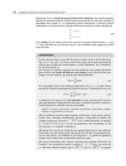 Equações Diferenciais com Aplicações em Modelagem 11ed.