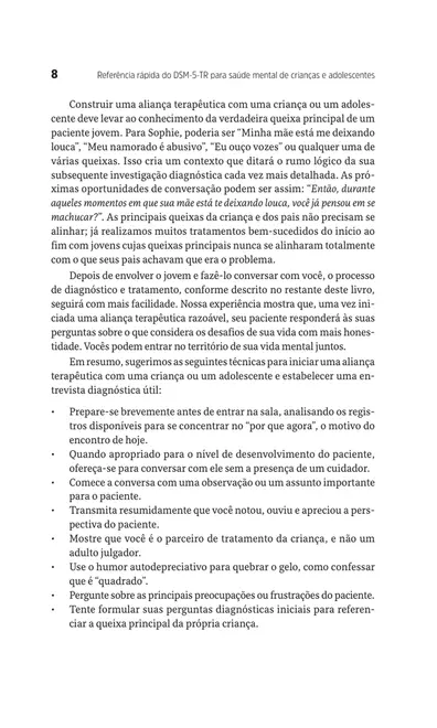 Referência rápida do DSM-5-TR para saúde mental de crianças e adolescentes