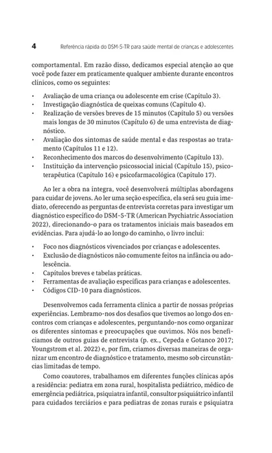 Referência rápida do DSM-5-TR para saúde mental de crianças e adolescentes