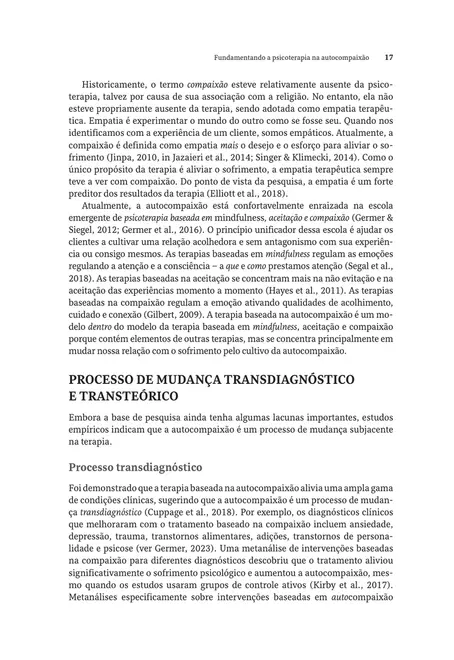 Fundamentando a Psicoterapia na Autocompaixão
