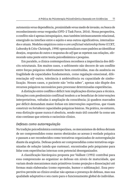 A Prática da Psicoterapia Psicodinâmica Baseada em Evidências