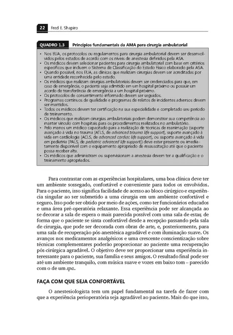 Manual de Procedimentos em Anestesiologia Ambulatorial