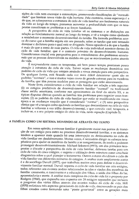 As Mudanças no Ciclo de Vida Familiar