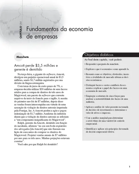 Economia de Empresas e Estratégias de Negócios