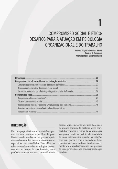 O Trabalho e as Organizações