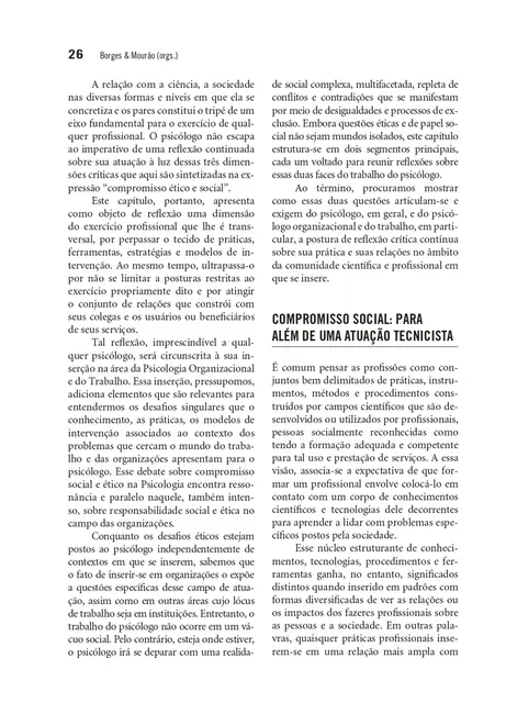 O Trabalho e as Organizações