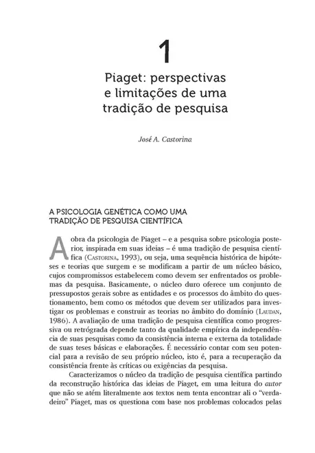 Desenvolvimento Cognitivo e Educação