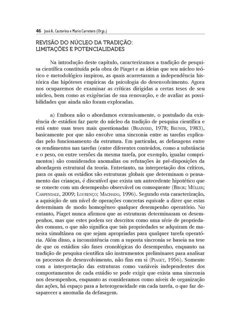 Desenvolvimento Cognitivo e Educação