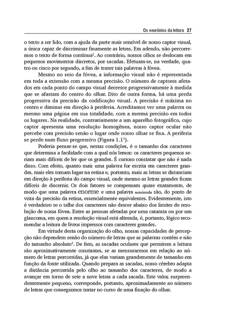 Os Neurônios da Leitura