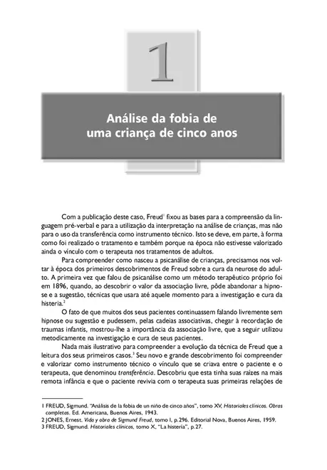 Psicanálise da Criança