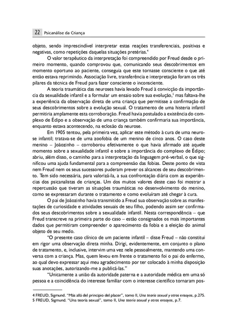 Psicanálise da Criança