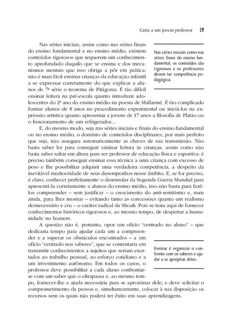Carta a um Jovem Professor