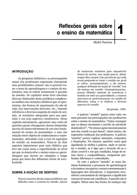 Ensinar Matemática na Educação Infantil