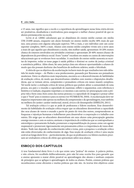 Aprendizagem Visível para Professores