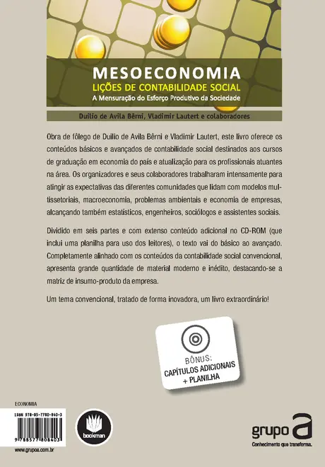 Mesoeconomia - Lições de Contabilidade Social