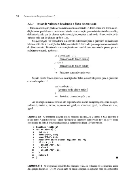 Elementos de Programação em C