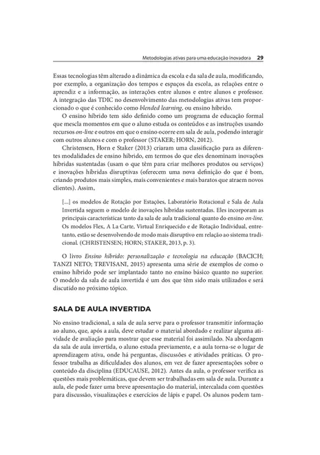 Metodologias Ativas para uma Educação Inovadora