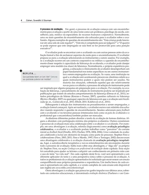 Testagem e Avaliação Psicológica