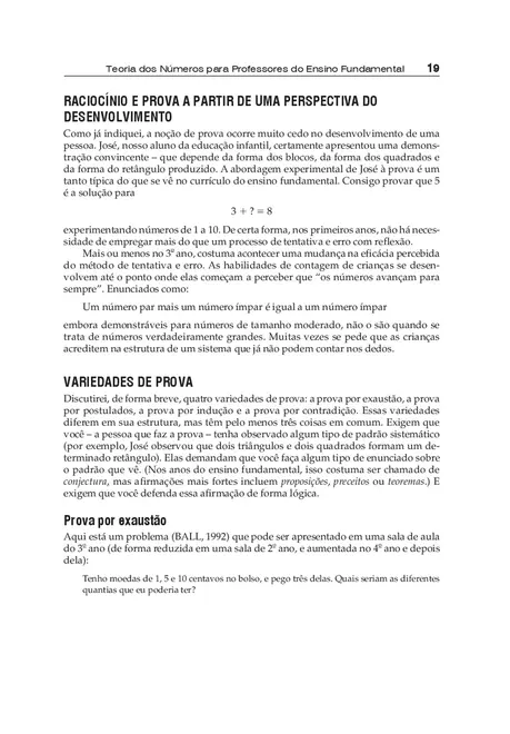 Teoria dos Números para Professores do Ensino Fundamental