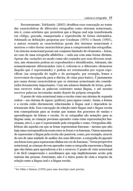 Leitura e Ortografia