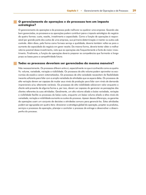 Gerenciamento de Operações e de Processos