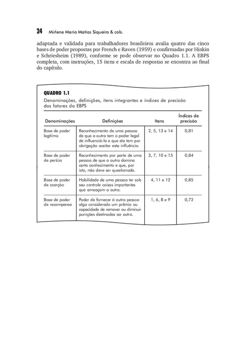 Medidas do Comportamento Organizacional