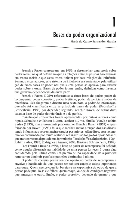 Medidas do Comportamento Organizacional