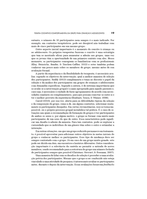 Terapia Cognitivo-Comportamental em Grupo para Crianças e Adolescentes