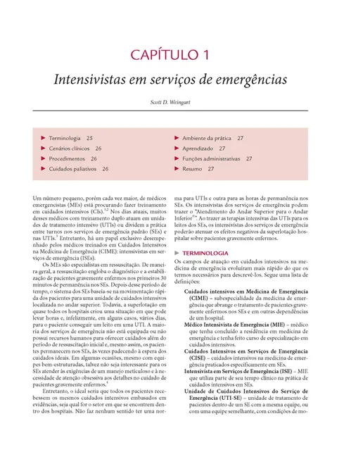 Cuidados Intensivos na Medicina de Emergência