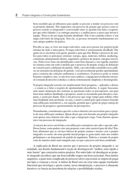 Projeto Integrado e Construções Sustentáveis