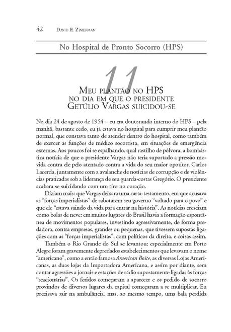 Vivências de um Psicanalista