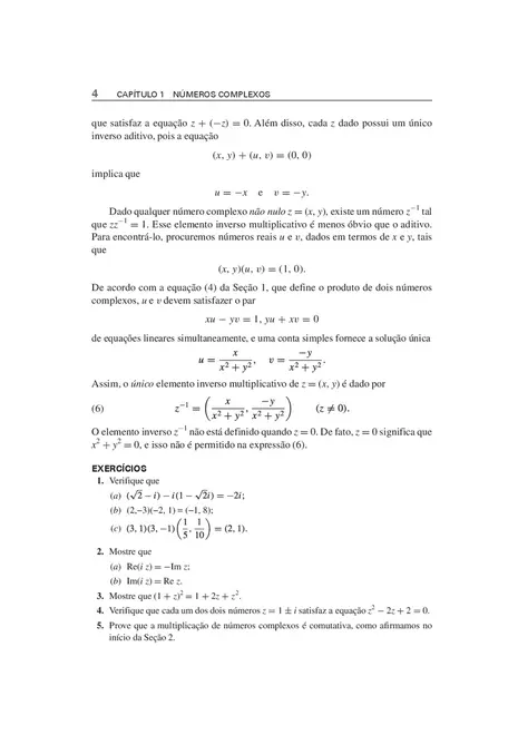 Variáveis Complexas e Aplicações