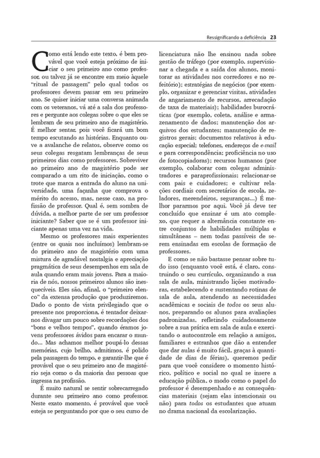 Ressignificando a Deficiência