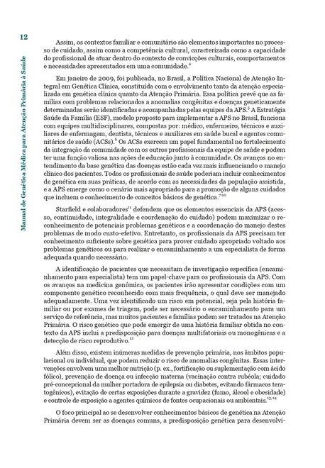 Manual de Genética Médica para Atenção Primária à Saúde